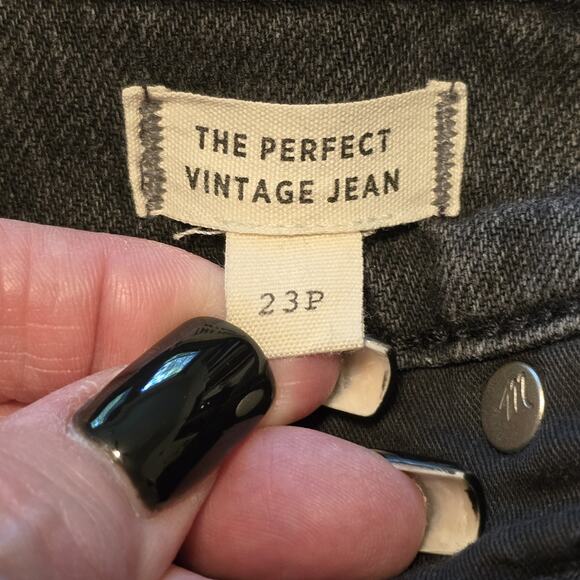 Madewell Minimalist Womens Jeans The Perfect Vintage Skinny 23P Charcoal Black - Picture 3 of 16